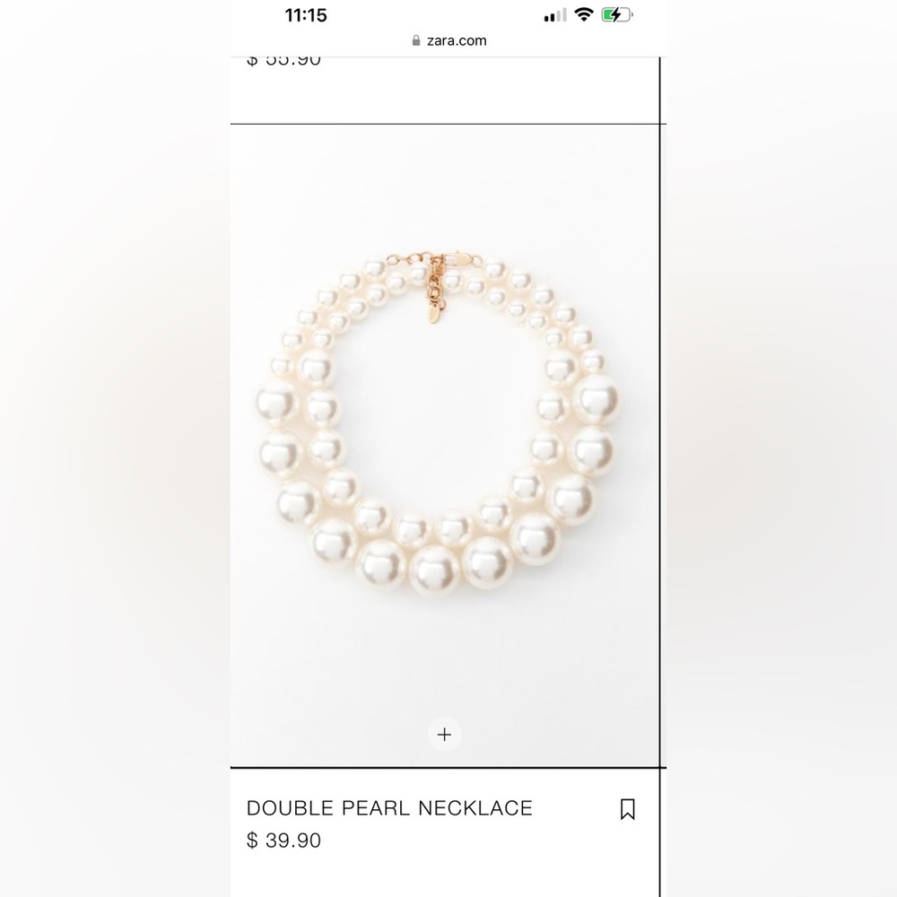 beads necklace Zara